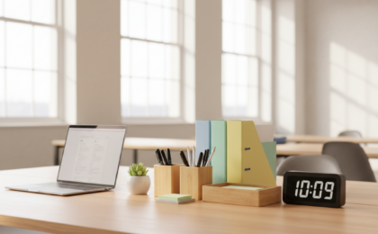 easy clean desk organization ideas