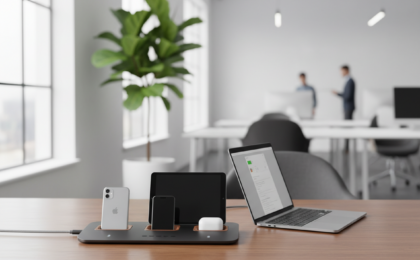 multi device charging station organization