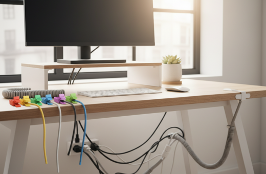 Comparing Adhesive Cable Clips, Sleeves, and Boxes for Small Home Office Setups