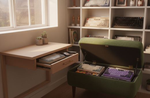 Creative Ways to Store External Keyboards and Accessories When Not Working