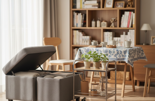 Storage Ottomans, Rolling Carts, and Foldable Tables Compared for Everyday Use